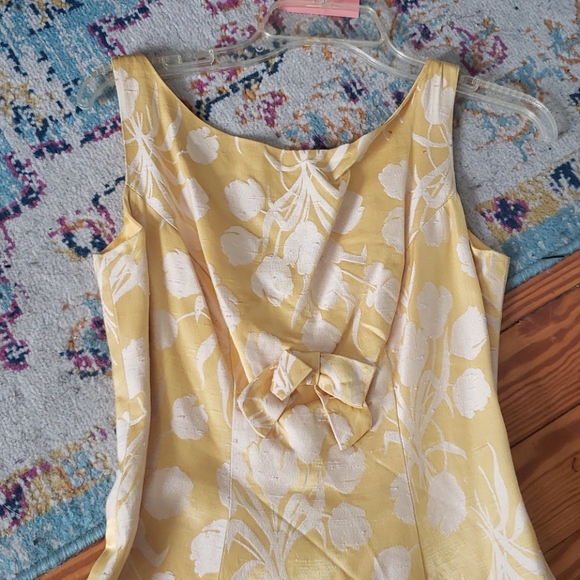 Vintage 60's Butter Yellow Dress - Picture 4 of 6